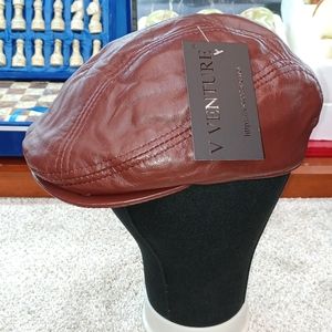 Sheep Leather Flat Cap